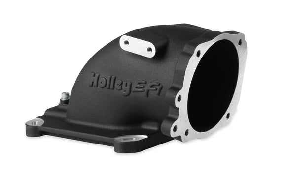 Holley EFI- 300-240FBK EFI Throttle Body Intake Elbow 4150 Black