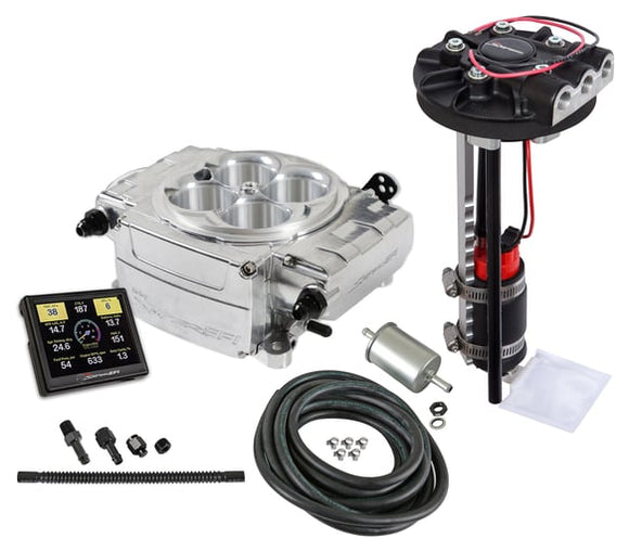 Holley 550-510-3XD Sniper 2 EFI Conversion w/Returnless Drop-In Fuel Pump Module Shiny