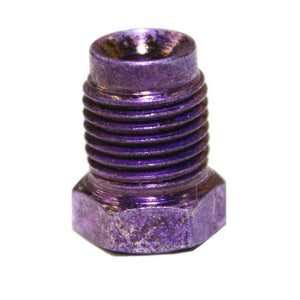 SP10-10- 3/16, 1/2-20, 9/16 Hex Fitting; Inverted, Violet; 10 Pack - SSTubes