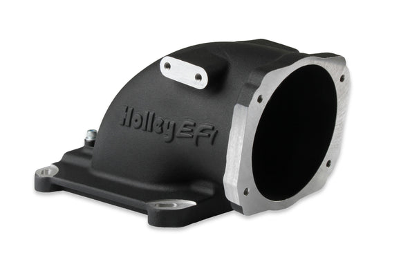 Holley EFI- 300-240BK EFI Throttle Body Intake Elbow 4150 Black