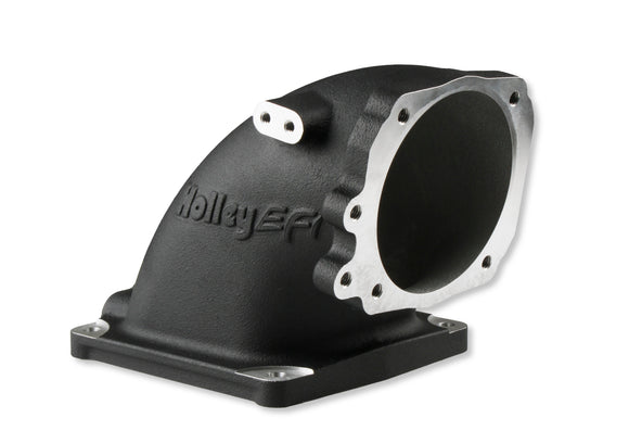 Holley EFI- 300-249BK Cast 4500 Throttle Body Intake Elbow Ford 5.0