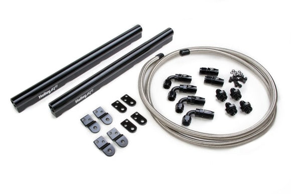 Holley EFI- 534-210 LS Hi-Flow Fuel Rail Kit for LS1/2/3/6 and L99 Factory Intakes