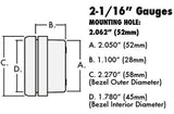 Holley EFI 534-215 Standalone Air/Fuel Wideband 02 Gauge Kit