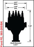 Holley EFI- 565-205BK Ford FE Dual Sync Distributor Black