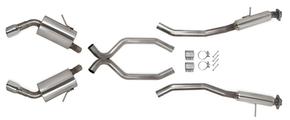 Hooker BlackHeart- 70505306-RHKR Cat-Back Exhaust System for 11-21 Jeep Grand Cherokee 5.7L WK2