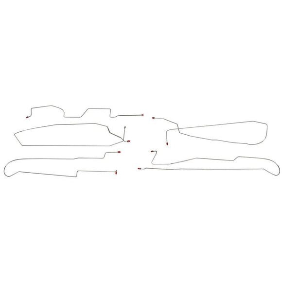 AIN9706OM- 97-05 Park Avenue, w/ No Traction Control; Intermediate Brake Line Kit; Steel - SSTubes