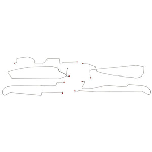 AIN9706SS- 97-05 Park Avenue, w/ No Traction Control; Intermediate Brake Line Kit; Stainless - SSTubes