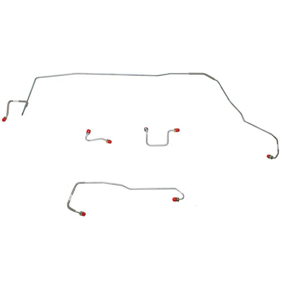 AKT0201OM- 02-07 Aztek, Rendezvous w/ 3.4L Engine, 4wd & AWABS; Front Brake Line Kit; Steel - SSTubes