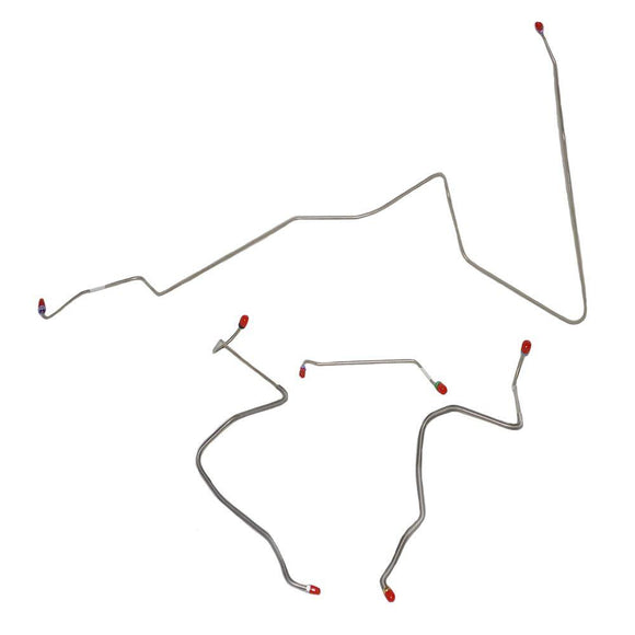 AKT6712OM- 67 Oldsmobile Cutlass w/ Power Drum; Front Brake Line Kit; Steel - SSTubes