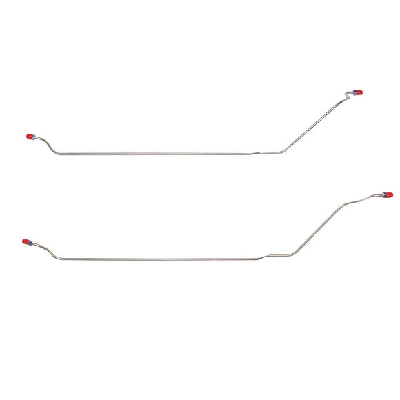 ARA6702SS- 67 Buick Skylark, GS/Oldsmobile Cutlass, 442/Pontiac Lemans, GTO 2pc Rear Axle Brake Line Set; Stainless - SSTubes