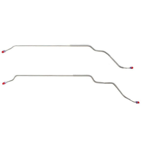 ARA6804OM- 68-72 Pontiac Lemans, GTO; 2pc Rear Axle Brake Lines; Steel - SSTubes