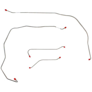 BKT5501OM- 55 Bel Air, Standard Brakes Front Brake Line Kit; Steel - SSTubes