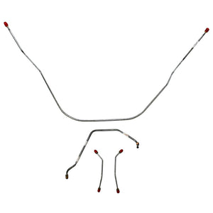 BKT6201OM- 62-64 Bel Air, Impala Standard Brakes Front Brake Line Kit; Steel - SSTubes