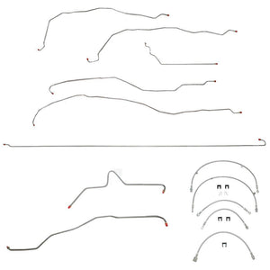 BLH1 - 01-07 GM Truck 2500HD/3500 Non Cab and Chassis, 6.0 V8, Ext Cab/Short Bed; Complete Brake Line & Hose Kit; Stainless - SSTubes