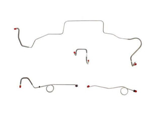 BLH100OM - 67 Mopar B-Body, Standard Drum Brakes, Right Front Clips under Column then rises 4.5" Above Bell housing, 8 3/4 Axle; Complete Brake Line and Hose Kit; Steel - SSTubes