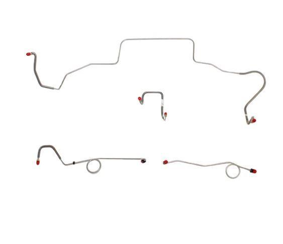 BLH106SS - 68-69 Mopar B-Body, Non-Hemi, Power Disc Brakes, Left Ported Master Cylinder, Right Front to Fender then Rises 4.5