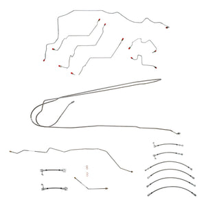 BLH142OM - 2003-05 Dodge Ram 3500, w/ 5.9L, Ext Cab and Long Bed; Complete Brake Line and Hose Kit; Steel - SSTubes