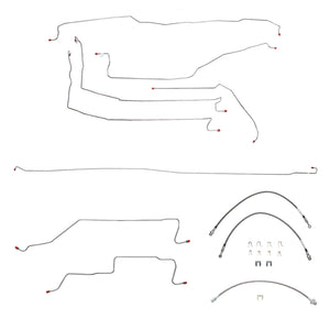 BLH17- 05-07 GM Truck 1500, 4wd, Ext Cab/Standard Bed; Complete Brake Line & Hose Kit; Stainless - SSTubes