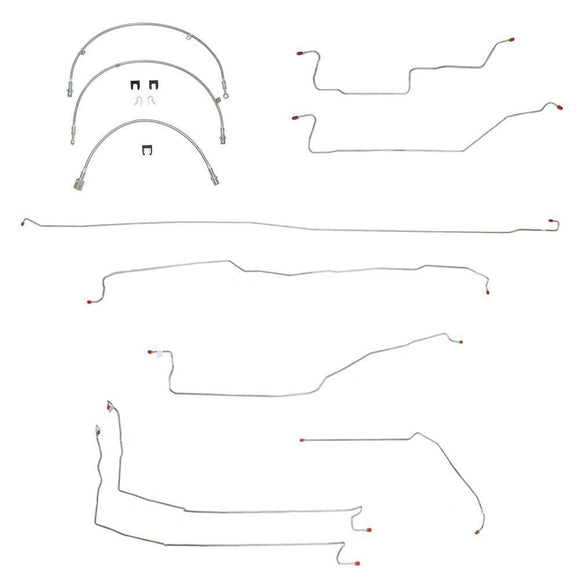 BLH22- 05-07 GM Truck 1500, 2wd, Reg Cab/Long Bed; Complete Brake Line & Hose Kit; Stainless - SSTubes