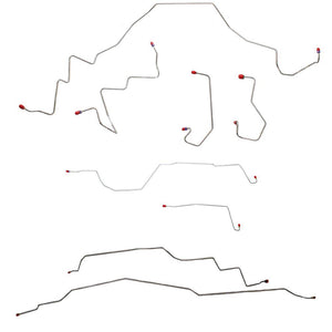 BLH43 - 97-01 F-150, 4wd, Ext/Crew Cab/Short Bed, 4w Disc Brakes (Models Built Before Dec 13th 2001); Complete Brake Line & Hose Kit; Stainless - SSTubes