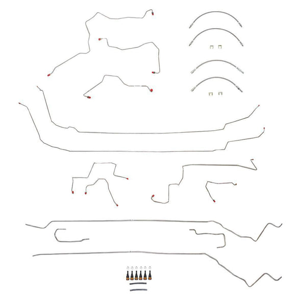 BLH44 - 99-02 Cougar; Complete Brake Line & Hose Kit; Stainless - SSTubes