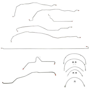 BLH68- 01-05 GM 1500HD Complete Brake Line & Flex Hose Kit; Stainless - SSTubes