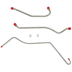 BPC6903OM- 69 Chevy Bel Air, Biscayne, Impala, Chevelle, El Camino, Caprice, 396/427 w/ Quadrajet 3 Line Kit Incl. Return, Pump to Carb Fuel Lines; Steel - SSTubes