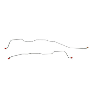 BRA6501OM- 65-69 Bel Air, Impala Standard Suspension Rear Axle Brake Line Set; Steel - SSTubes