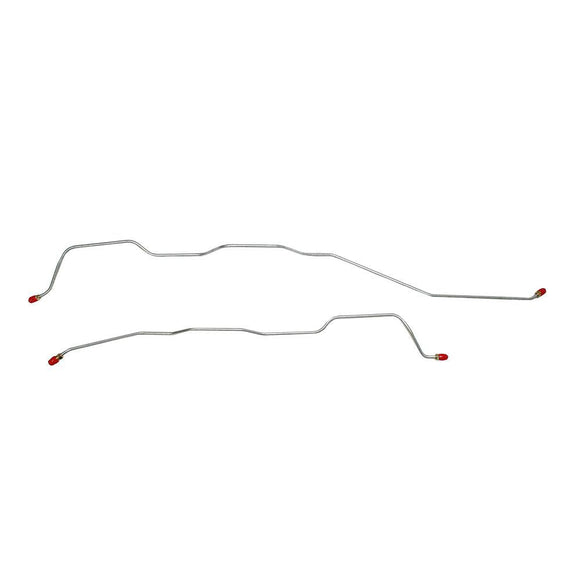 BRA6501OM- 65-69 Bel Air, Impala Standard Suspension Rear Axle Brake Line Set; Steel - SSTubes