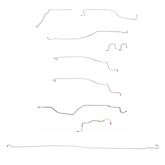 CBK0026SS - 03-04 GM 1500 Truck, 4wd, Ext/Crew Cab/Short Bed; Complete Brake Line Kit; Stainless - SSTubes