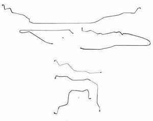 CBK0029OM - 96-99 Chevy Cavalier/Sunfire Complete Brake Line Set; Steel - SSTubes