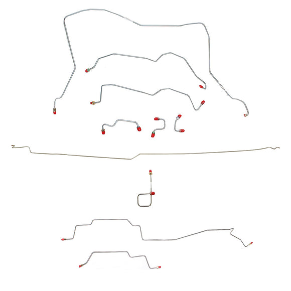 CBK0037OM - 95-97 Dodge Ram 2500, 4wd, RWABS, Quad Cab/Long Bed; Complete Brake Line Kit; Steel - SSTubes