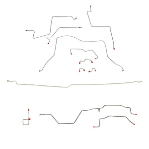 CBK0044OM - 95-97 Dodge Ram 2500, 4wd, AWABS, Quad Cab/Long Bed, Manual; Brake Line Kit; Steel - SSTubes