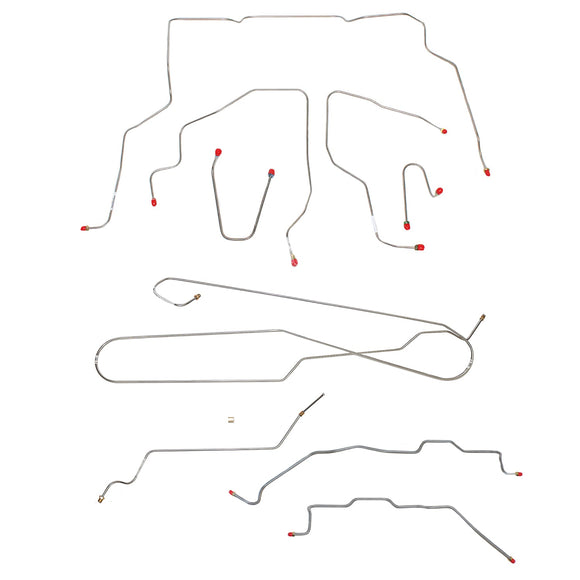 CBK0046SS- 95-98 Chevy/GMC K1500, Ext Cab/Short Bed; Brake Line Kit; Stainless - SSTubes