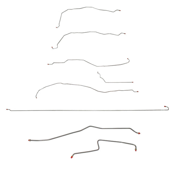 CBK0053OM - 01-07 GM 3500 Ext Cab/Long Bed, Dually; Complete Brake Line Kit; Steel - SSTubes