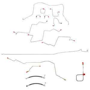 CBK0055SS- 01-02 Dodge Ram 2500, 4wd, AWABS, Reg Cab/Long Bed, Manual, Disc Complete Brake Line Kit; Stainless - SSTubes