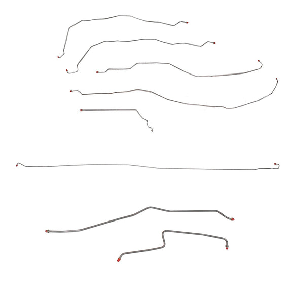 CBK0065OM- 01-07 GM 3500 Crew Cab/Long Bed, Dually; Complete Brake Line Kit; Steel - SSTubes