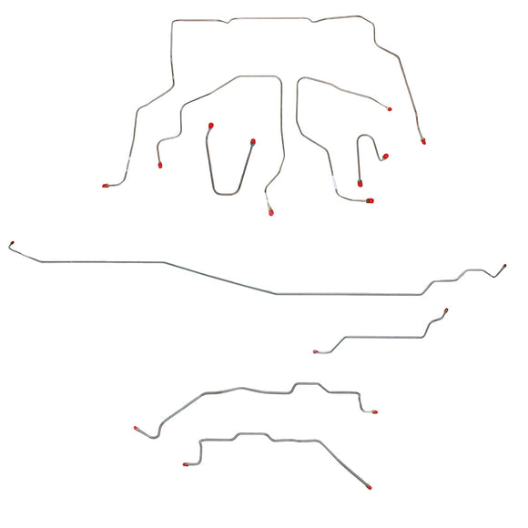 CBK0070OM - 95-98 GM K1500, Reg Cab/Short Bed; Complete Brake Line Kit; Steel - SSTubes