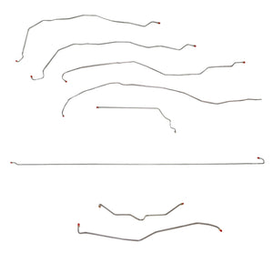 CBK0073SS- 01-07 GM 2500HD/3500 6.6L or 8.1L, Crew Cab/Short Bed, non Dually, Complete Brake Line Kit; Stainless - SSTubes