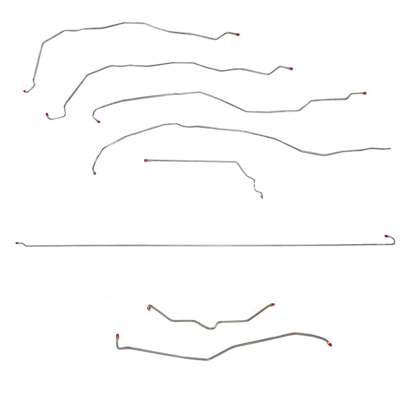 CBK0073SS- 01-07 GM 2500HD/3500 6.6L or 8.1L, Crew Cab/Short Bed, non Dually, Complete Brake Line Kit; Stainless - SSTubes