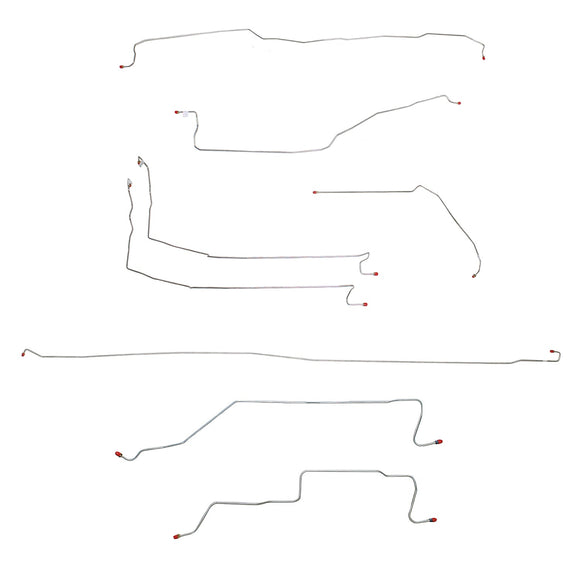 CBK0076OM- 05-07 GM 1500 Truck 4wd, Reg Cab/Long Bed; Complete Brake Line Kit; Steel - SSTubes