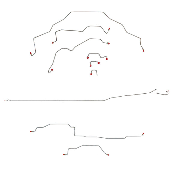 CBK0079OM- Dodge 95-97 Ram 1500 2wd, RWABS, Reg Cab/Long Bed; Complete Brake Line Kit; Steel - SSTubes