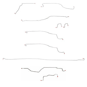 CBK0095OM - 03-04 GM 1500 Truck, 4wd, Reg Cab/Long Bed; Complete Brake Line Kit; Steel - SSTubes