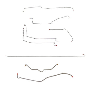 CBK0099OM - 01-07 GM 2500HD, 6.6L or 8.1L, Ext Cab/Long Bed; Complete Brake Line Kit; Steel - SSTubes