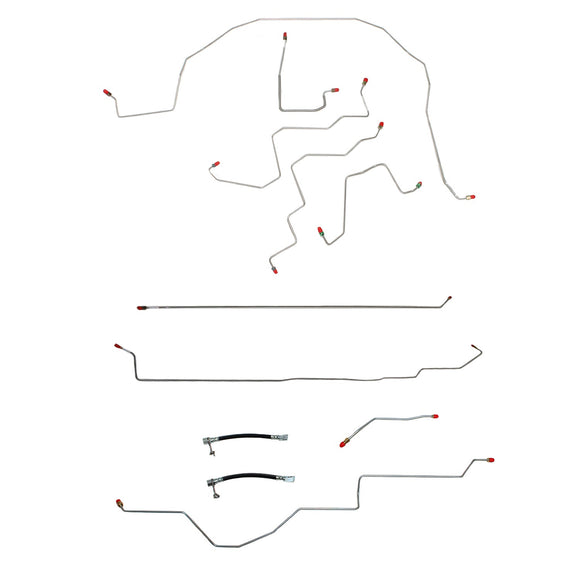 CBK0102OM- 06-08 Dodge Ram 1500, 2wd, RWABS, Reg Cab/Short Bed; Complete Brake Line Kit; Steel - SSTubes