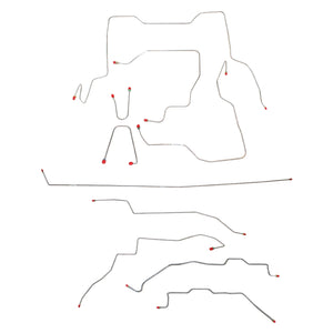 CBK0104OM - 95-00 GM K2500/K3500 Truck, Ext Cab/Short Bed; Complete Brake Line Kit; Steel - SSTubes