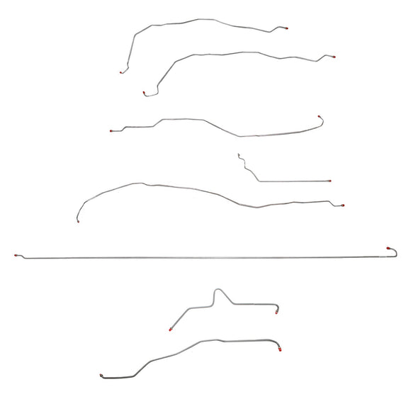 CBK0106OM- 01-07 GM 2500HD, 6.0 V8, Ext Cab/Short Bed; Complete Brake Line Kit; Steel - SSTubes