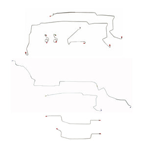 CBK0119OM - 87-93 Ford Mustang, w/ Complete Subframe Connectors; Complete Brake Line Kit; Steel - SSTubes