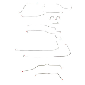 CBK0123SS- 03-06 Escalade, 2 WD, Traction Control, Brake Line Set; Stainless - SSTubes