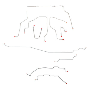 CBK0128OM- 1995-98 GM K1500, w/ Regular Cab; Complete Brake Line Kit; Steel - SSTubes